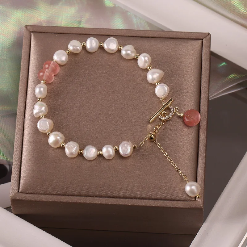 Natural Pearl Bracelet Pink